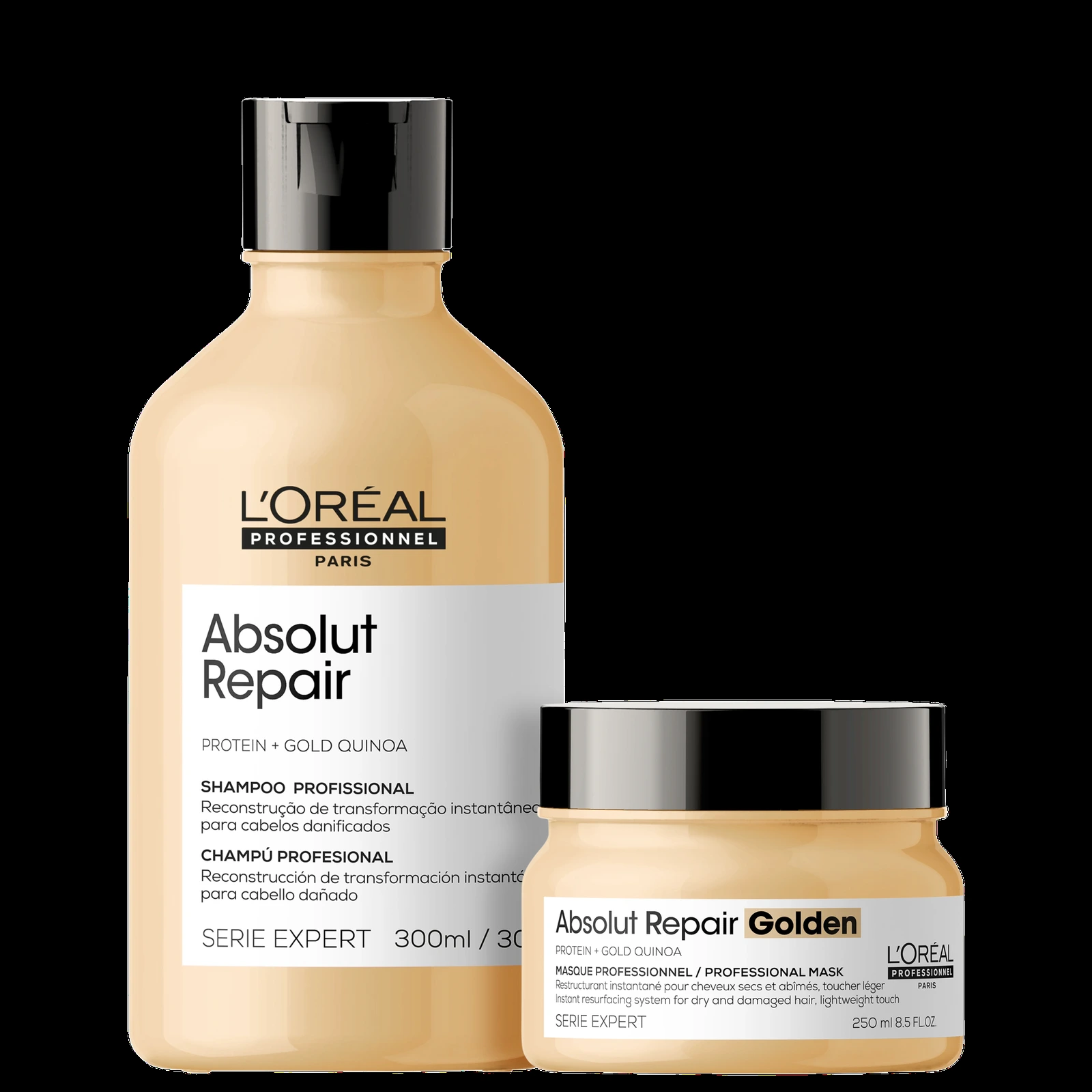 Kit L’Oréal Professionnel Serie Expert Absolut Repair Gold Quinoa + Protein Golden Lightweight (2 produtos) — | Farmácia Resyla