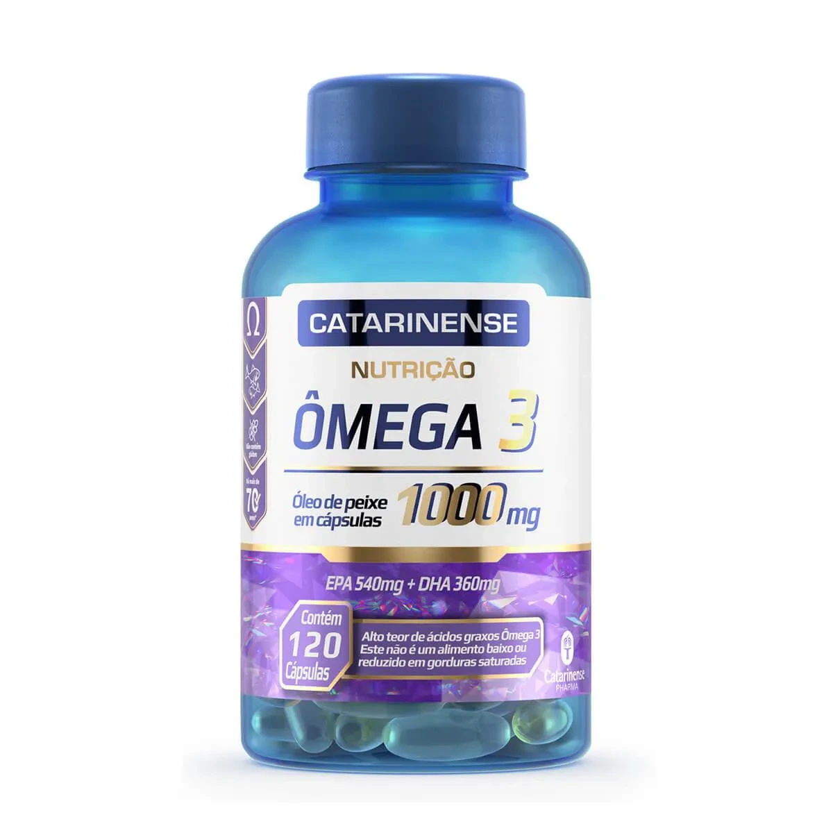 Ômega 3 Catarinense 1000mg – 120 cápsulas — Catarinense | Farmácia Resyla