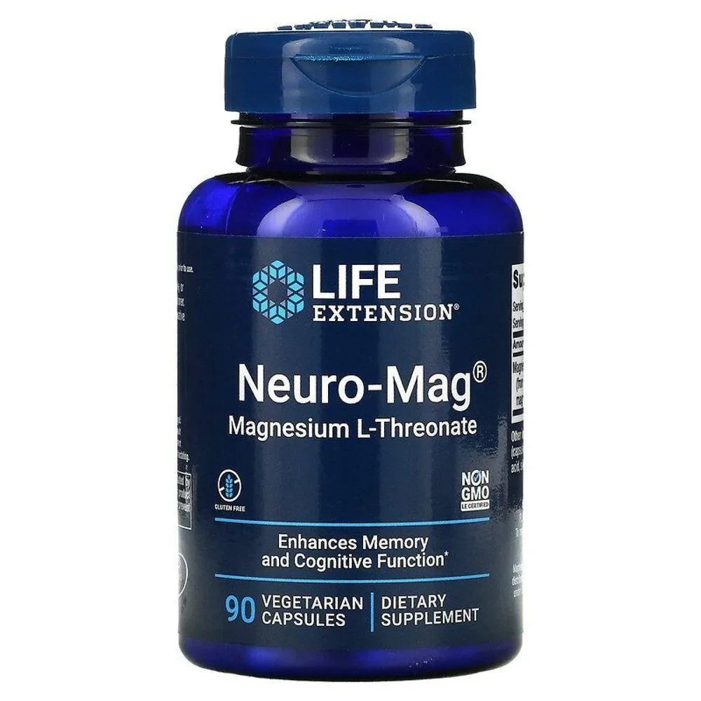 Neuro-Mag, Magnésio L-Treonato 90 Cápsulas – Life Extension — | Farmácia Resyla