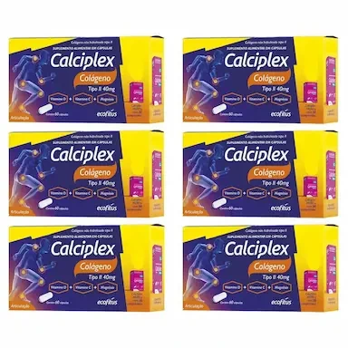 Kit 6 Calciplex Colágeno Tipo II 60 + 30Cps MDKCa – Ecofitus — | Farmácia Resyla