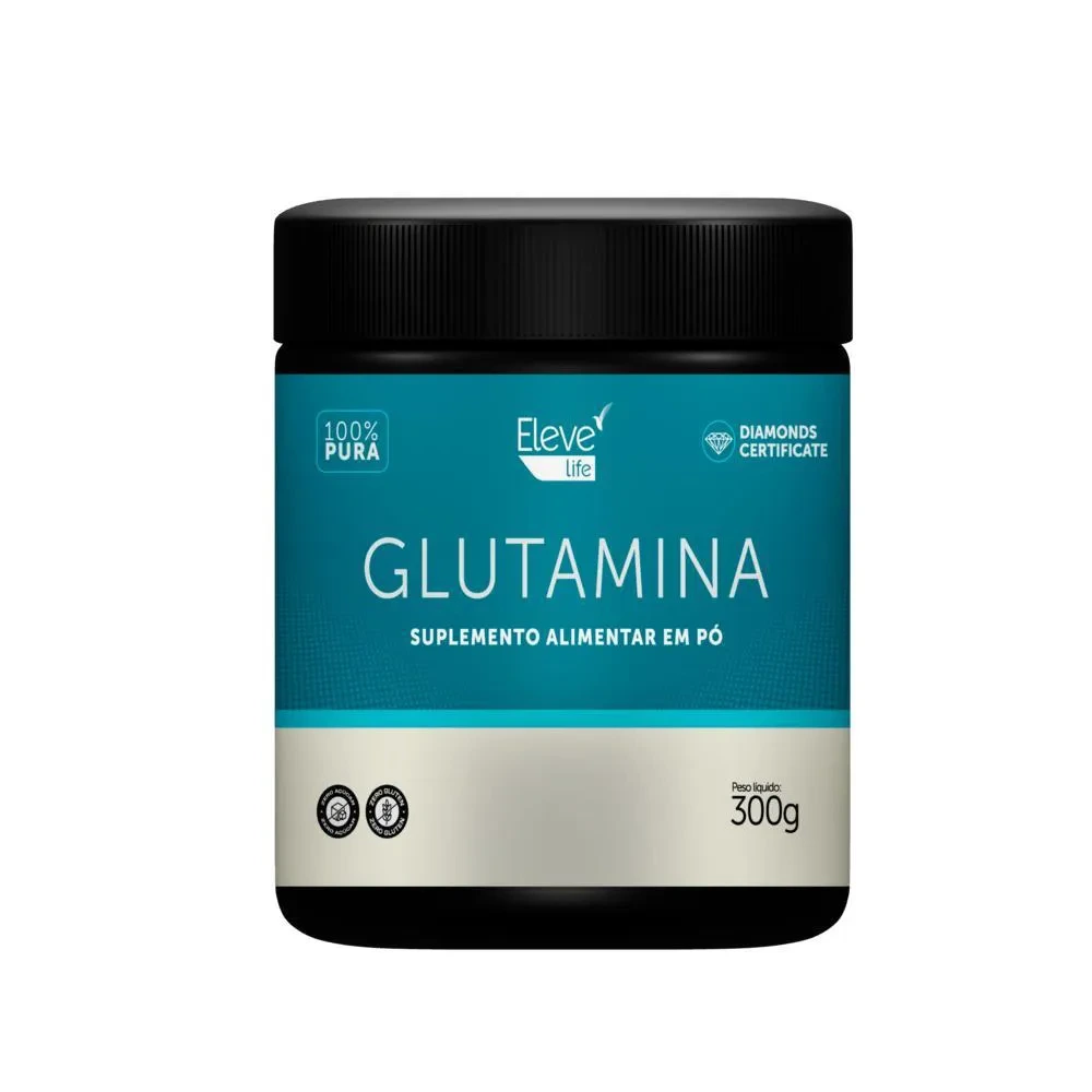 Glutamina 300g – 1 Unidade Eleve Life + E-book — | Farmácia Resyla