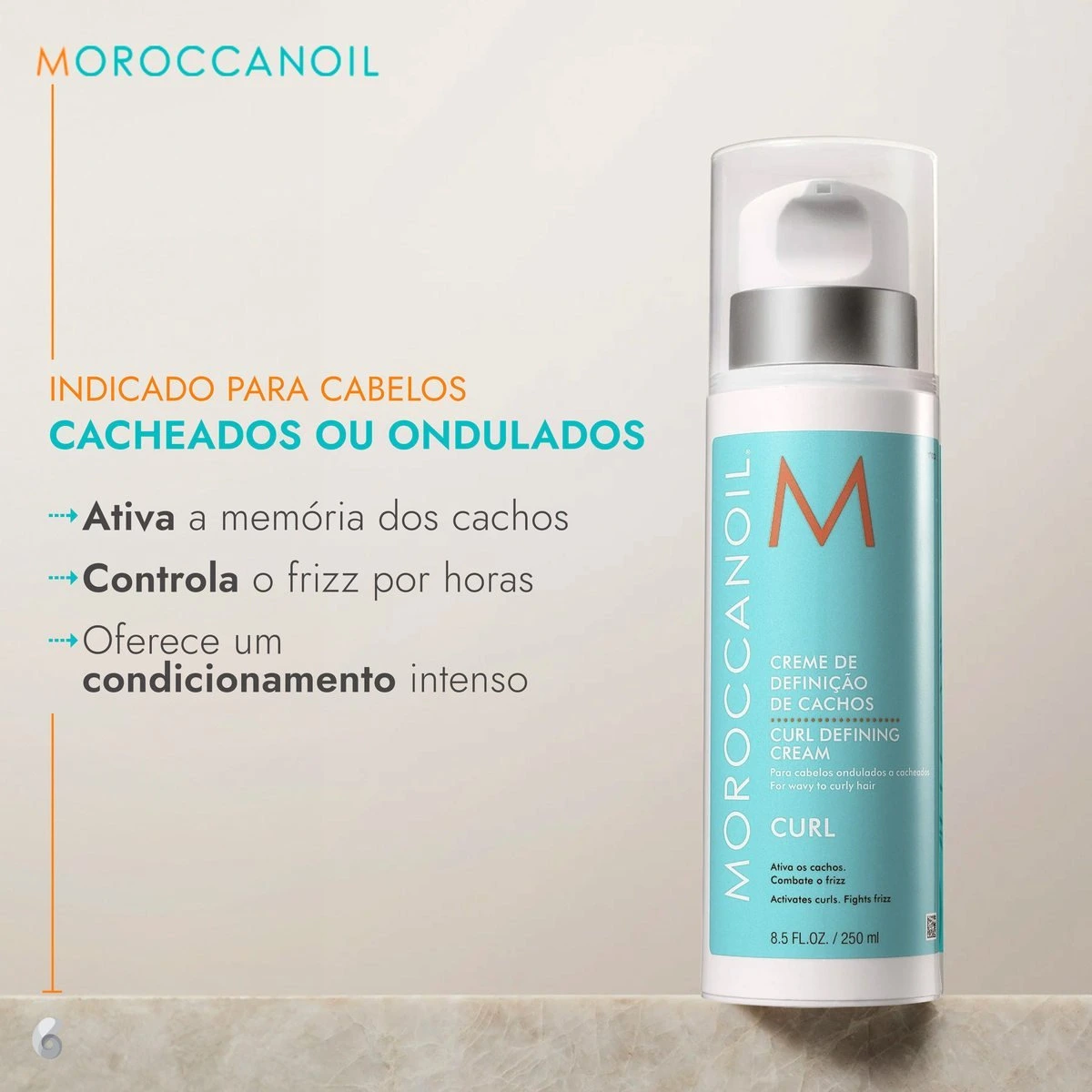 Moroccanoil Curl Defining – Creme Modelador de Cachos 250ml — | Farmácia Resyla