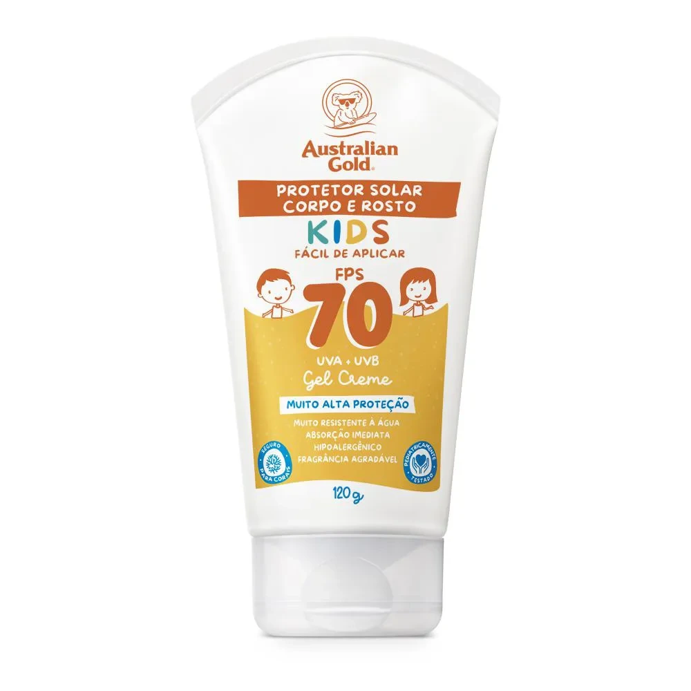 Protetor Solar Infantil Australian Gold Kids Fps70 – 120g — | Farmácia Resyla