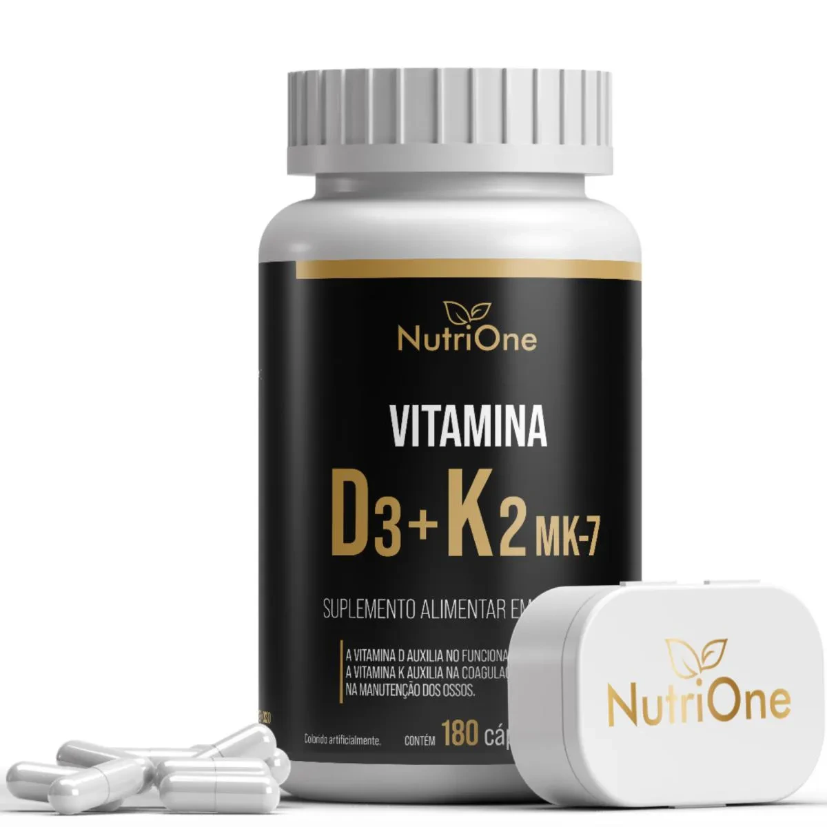 Vitamina D3 + K2 Mk7 Alta Concentração 180 Cáps – Nutrione — | Farmácia Resyla