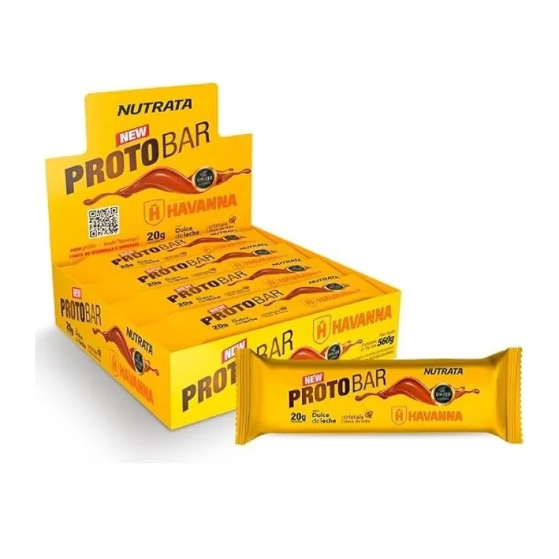 Protobar Whey Display – Sabor: Doce de Leite Havanna (9 Unid. 70g) — | Farmácia Resyla