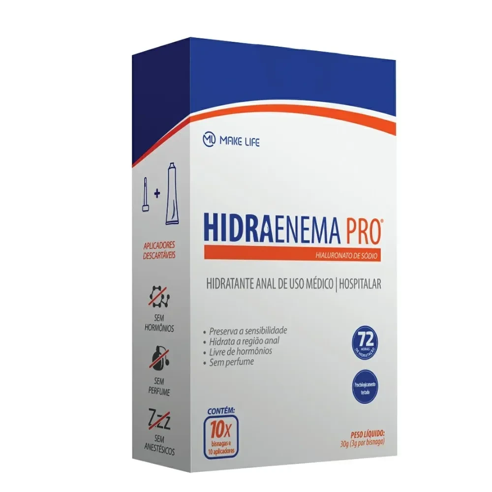 Hidraenema Pro Hidratante Anal 10 Bisnagas 3 g + 10 Aplicadores — | Farmácia Resyla