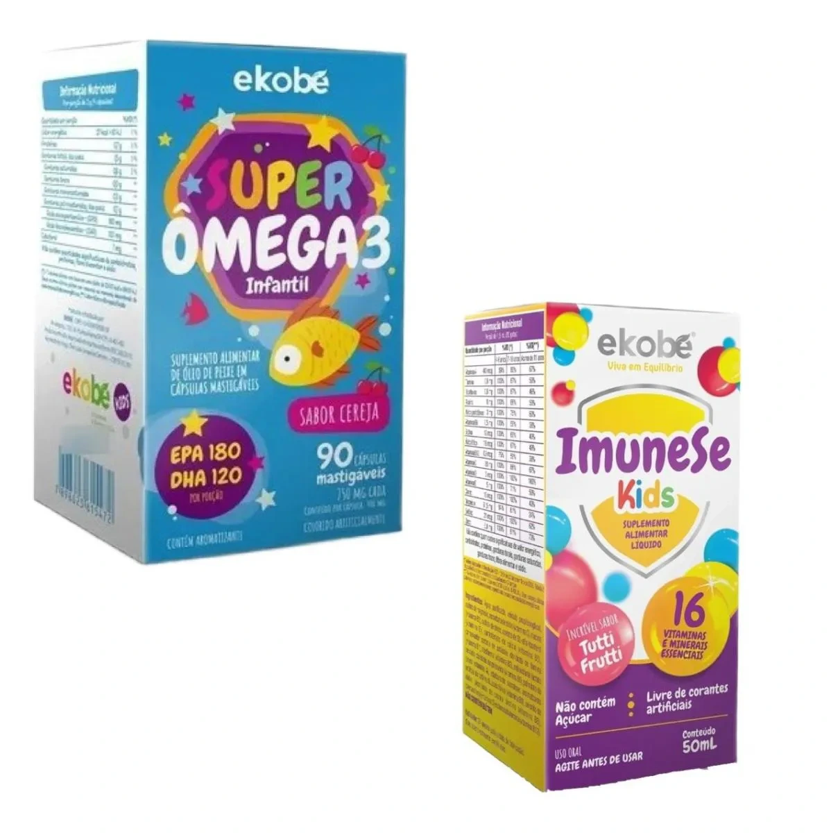 Super Ômega 3 + Imunese Kids 16 Vitaminas – Ekobé Kids — Ekobé | Farmácia Resyla