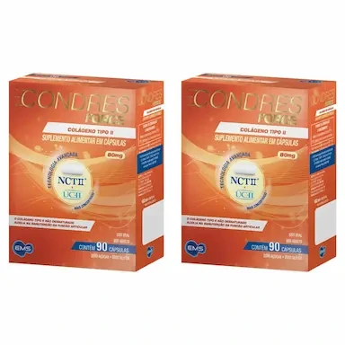 Kit 2 Condres Force Colágeno Tipo 2 – 90 Capsulas – EMS — Condres | Farmácia Resyla