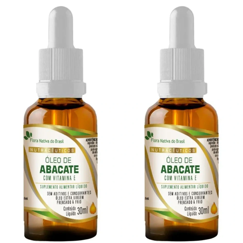 Kit 2x Óleo de Abacate com Vitamina e em Gotas 30ml – Flora Nativa — | Farmácia Resyla