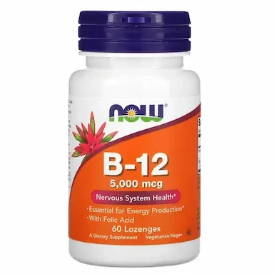 Vitamina B12 5000MCG 60 Pastilhas – Now Foods — Now Foods | Farmácia Resyla