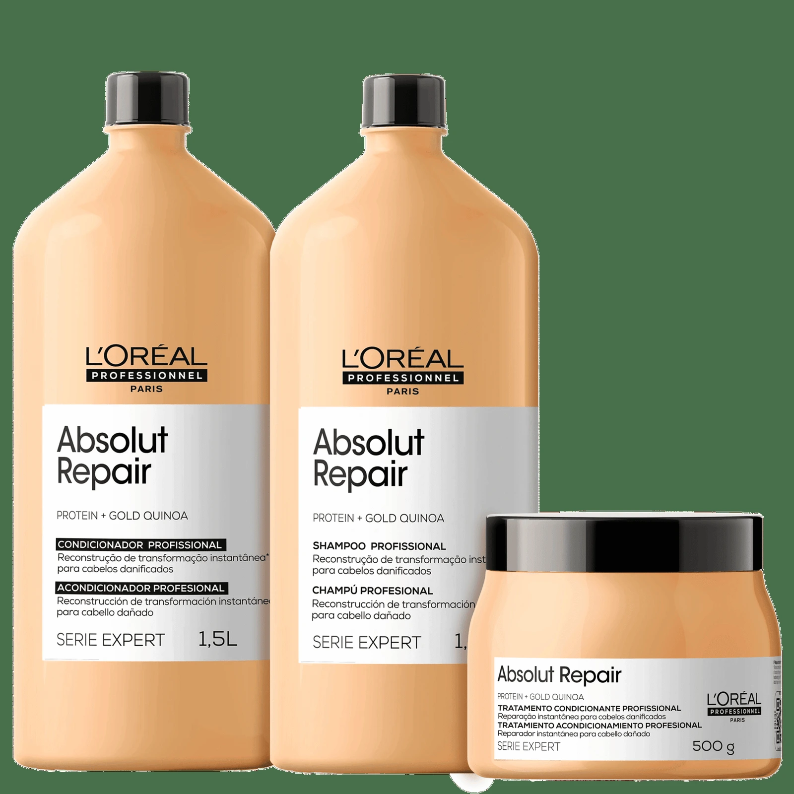 Kit L’Oréal Professionnel Serie Expert Absolut Repair Gold Quinoa + Protein Salon Trio (3 Produtos) — | Farmácia Resyla