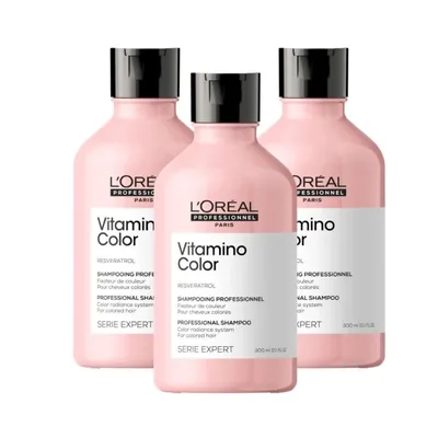 L'Oréal Professionnel Vitamino Color - Kit 3 Shampoo 300ml — imagem 1 | Farmácia Resyla