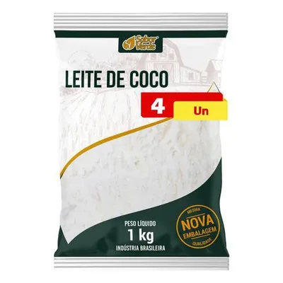 Leite de Coco em Pó 4 X 1kg Sabor Verde — | Farmácia Resyla