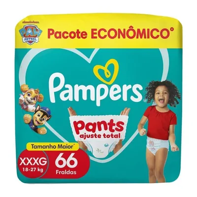 Fralda Pampers Pants Ajuste Total Xxxg 66 Unidades — Pampers | Farmácia Resyla
