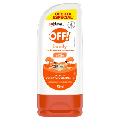 Repelente OFF! Family Aloe Vera Loção 200ml — Off | Farmácia Resyla