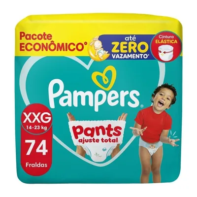 Fralda Pampers Pants Ajuste Total Xxg 74 Unidades — Pampers | Farmácia Resyla