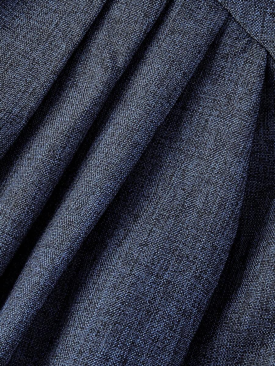 Vestido Longo Feminino Elegante em A – Azul Marinho