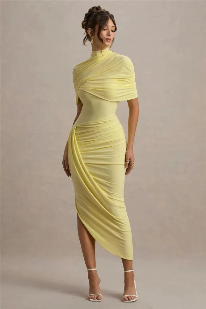 Vestido Longo Assimétrico