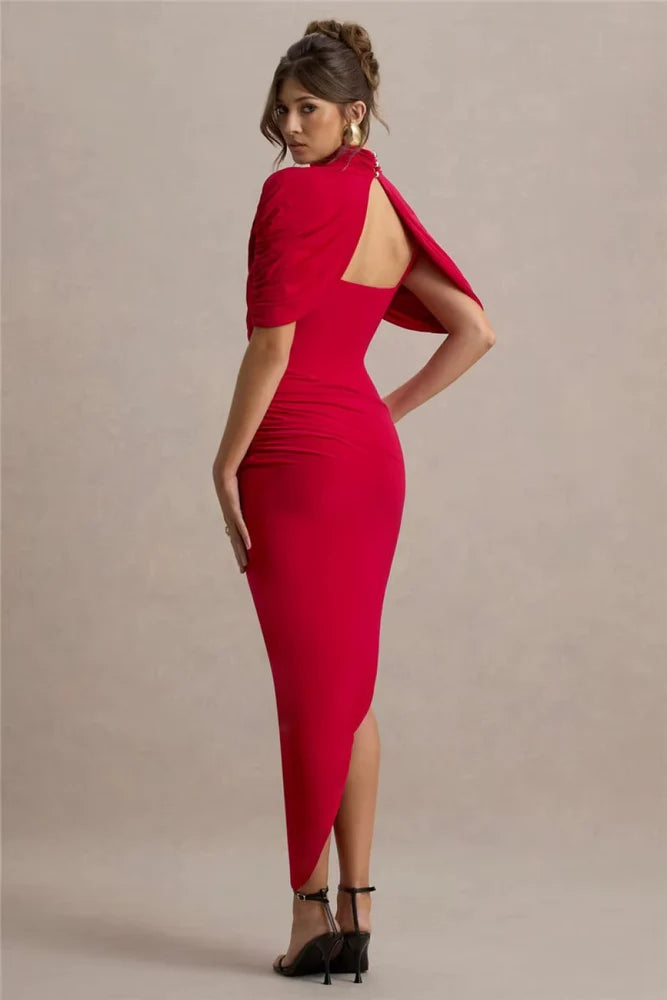 Vestido Longo Assimétrico