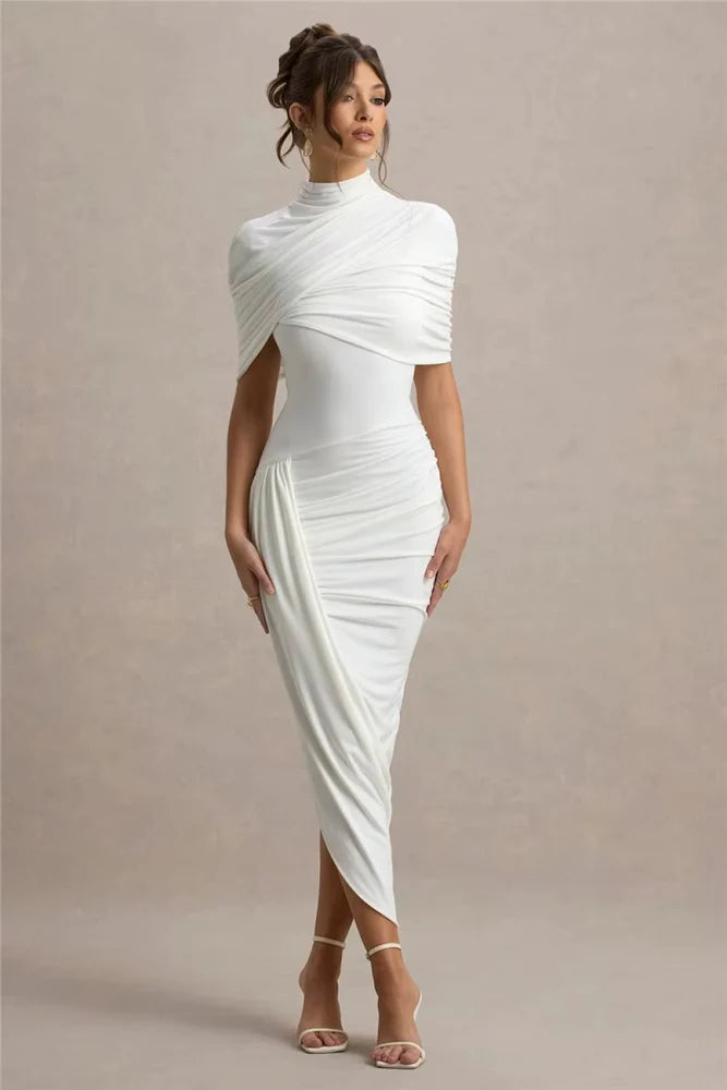 Vestido Longo Assimétrico