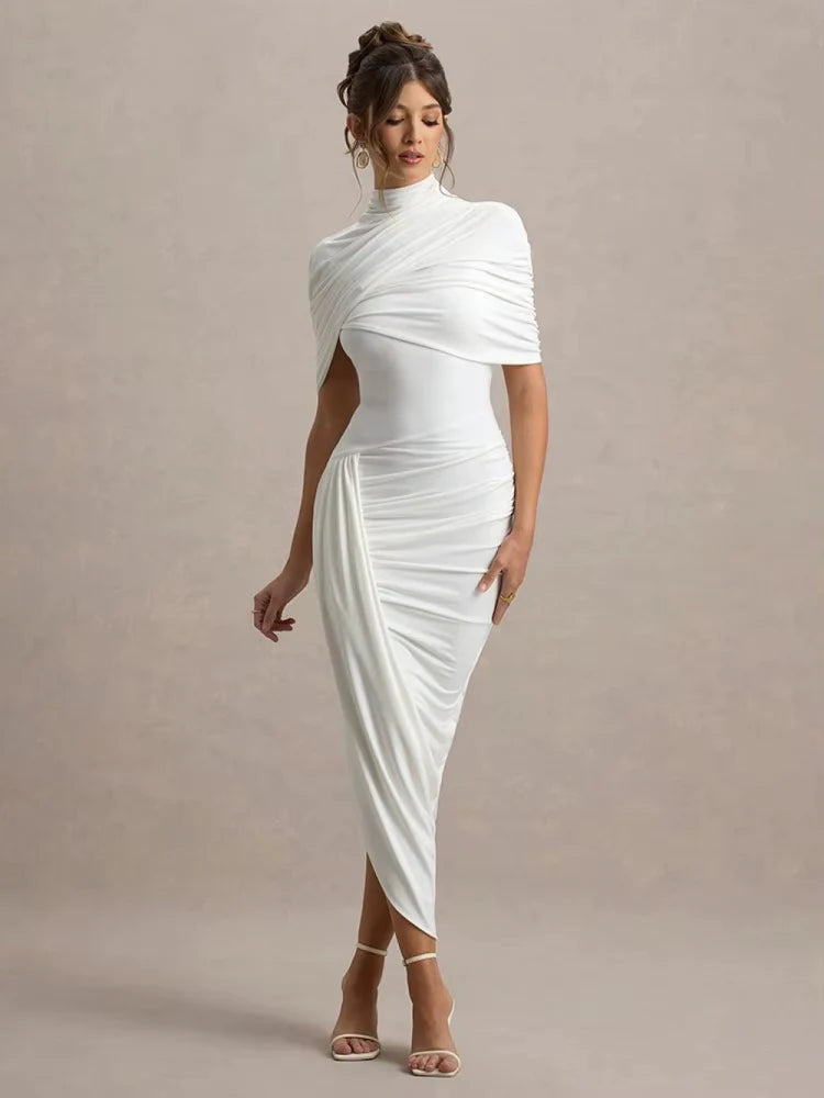 Vestido Longo Assimétrico