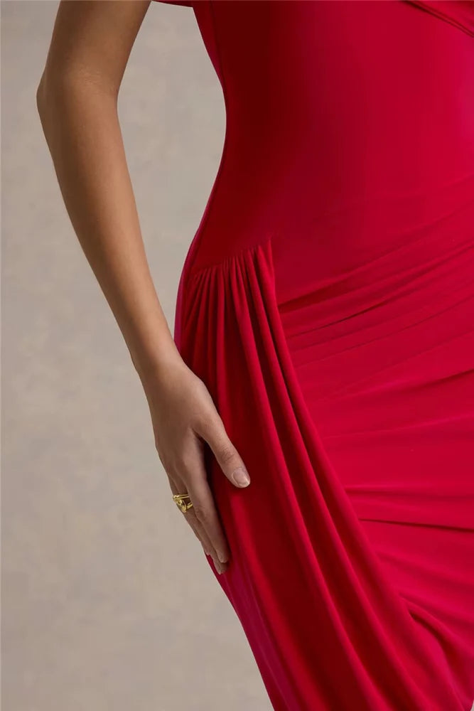 Vestido Longo Assimétrico