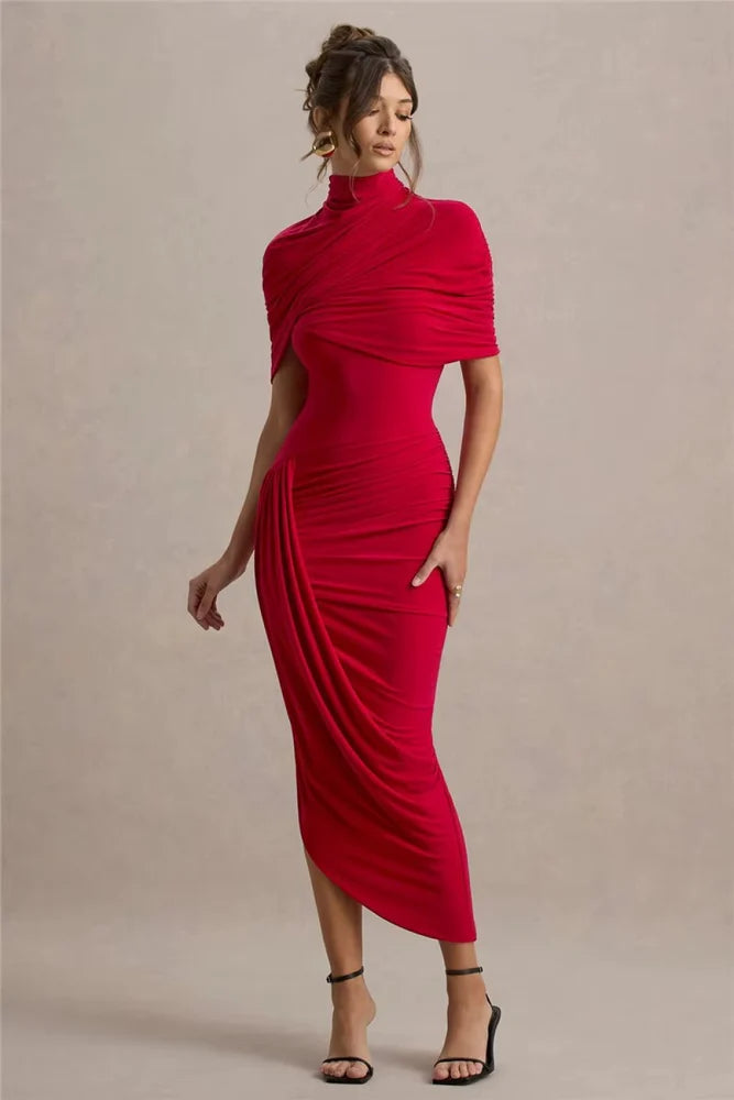 Vestido Longo Assimétrico
