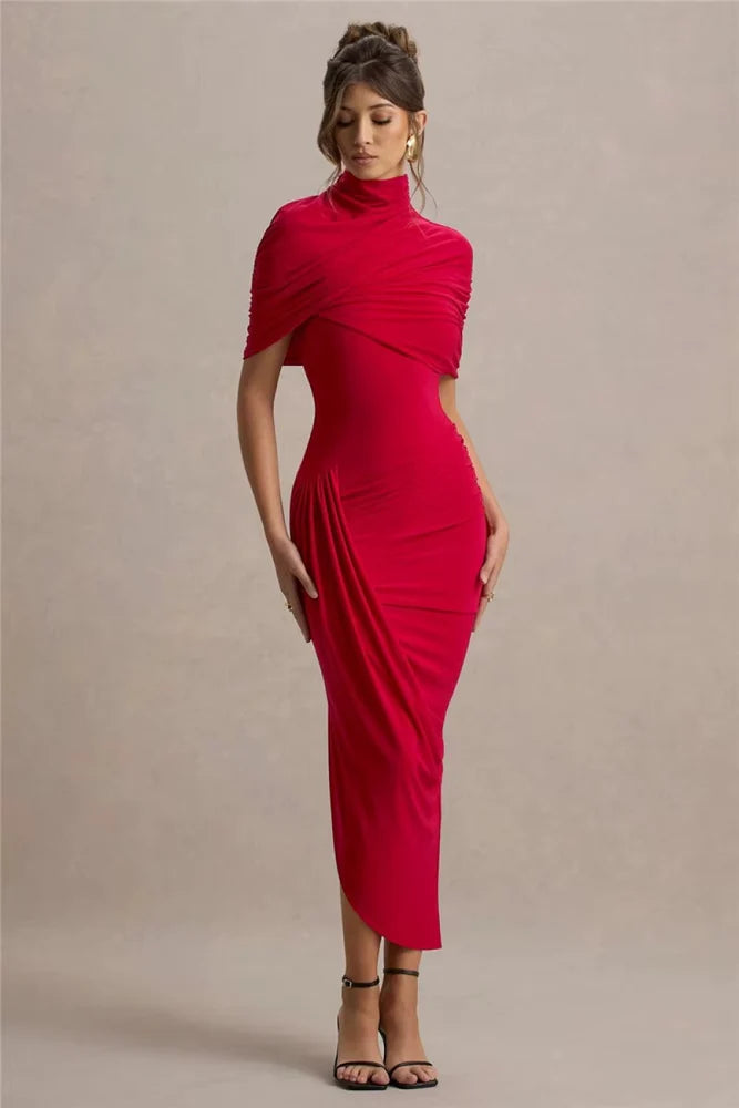 Vestido Longo Assimétrico
