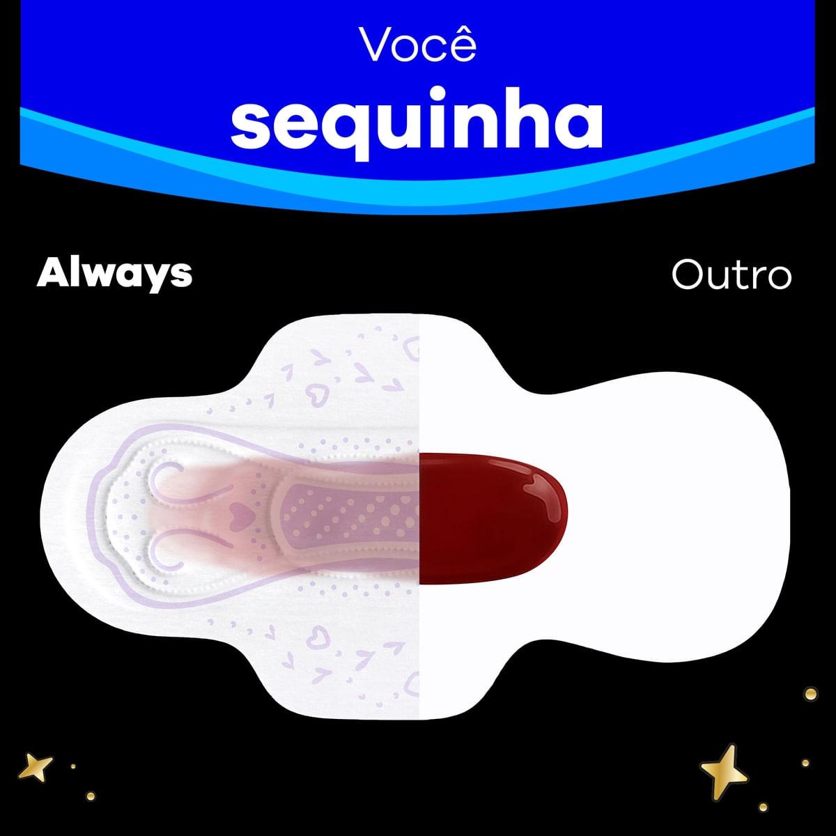 Absorvente Always Noites Tranquilas com Abas Fluxo Hiper Abundante 10 Unidades — imagem 3 | Farmácia Resyla