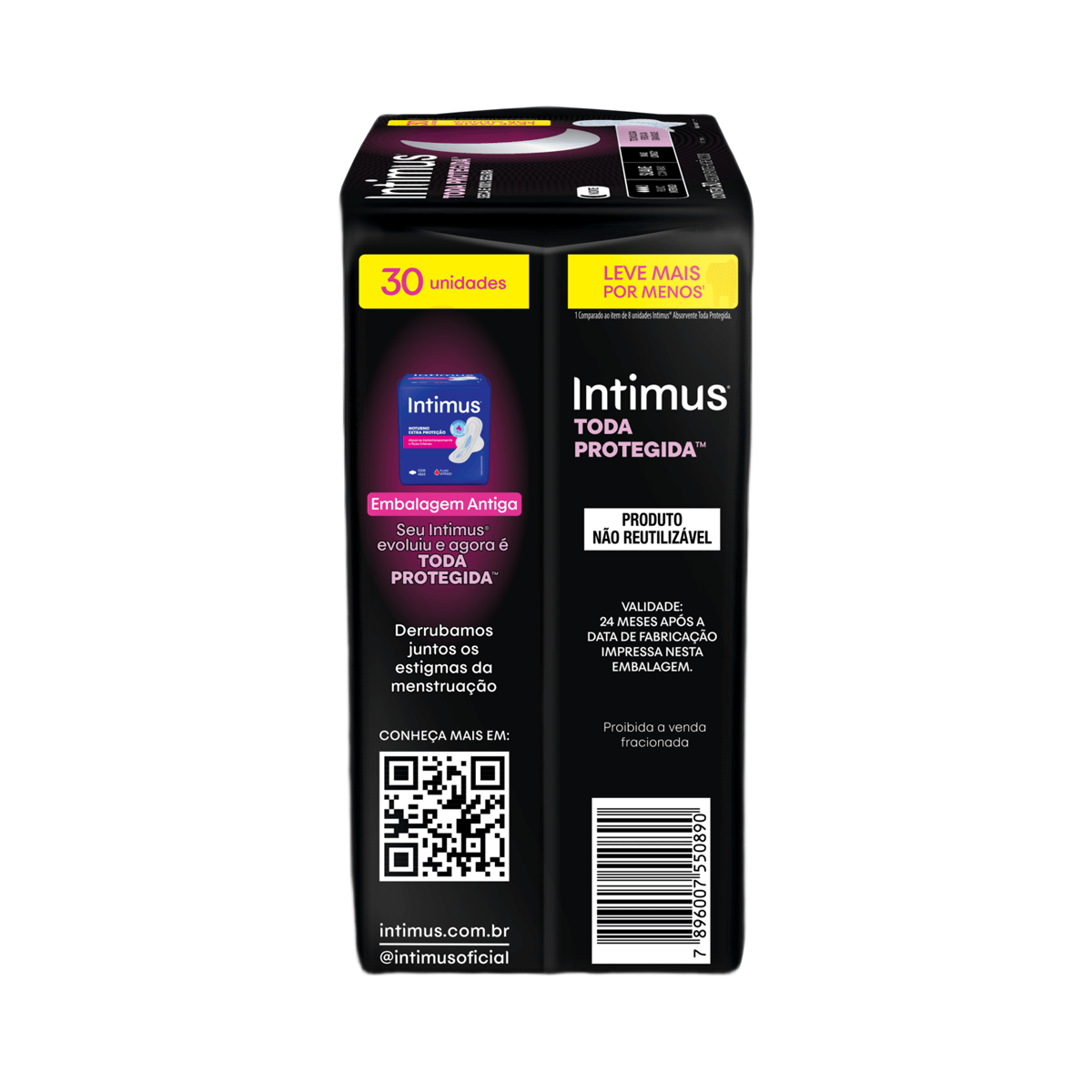 Absorvente Intimus Noturno Cobertura Suave com Abas 30 Unidades — imagem 3 | Farmácia Resyla