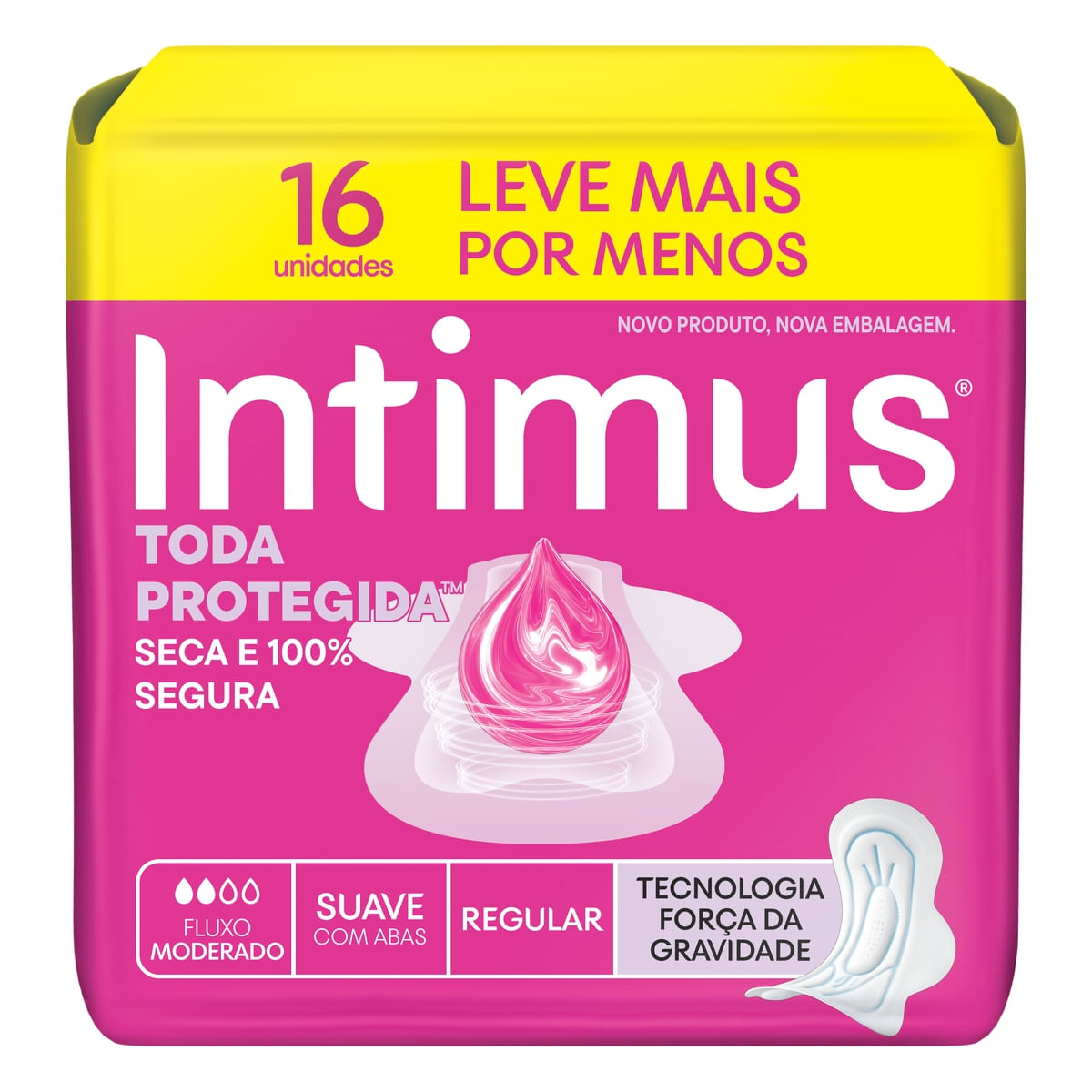 Absorvente Intimus Toda Protegida Dia Suave Com abas - 16 un — Intimus | Farmácia Resyla