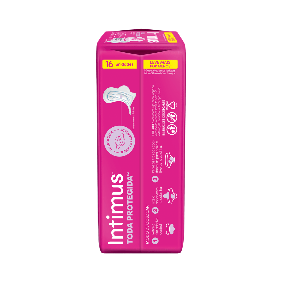 Absorvente Intimus Toda Protegida Dia Suave Com abas - 16 un — imagem 2 | Farmácia Resyla