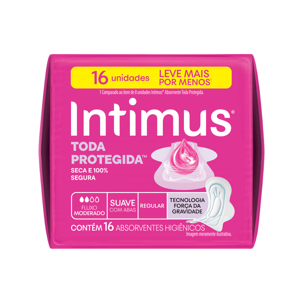 Absorvente Intimus Toda Protegida Dia Suave Com abas - 16 un — imagem 4 | Farmácia Resyla