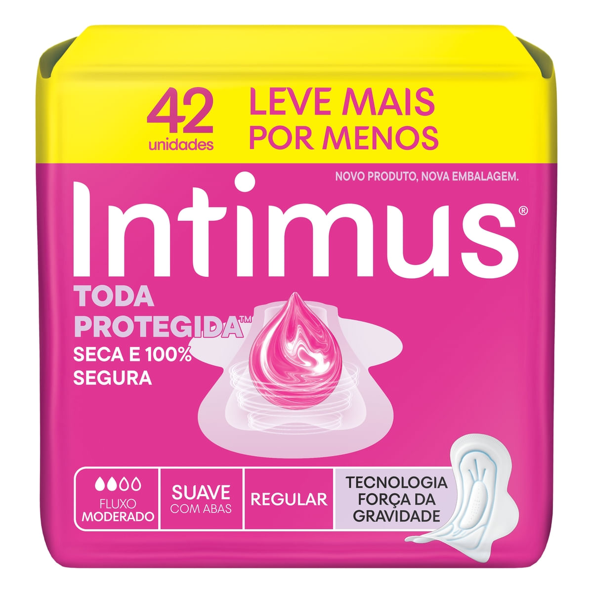 Absorvente Intimus Toda Protegida Dia Suave Com abas - 42 un — Intimus | Farmácia Resyla
