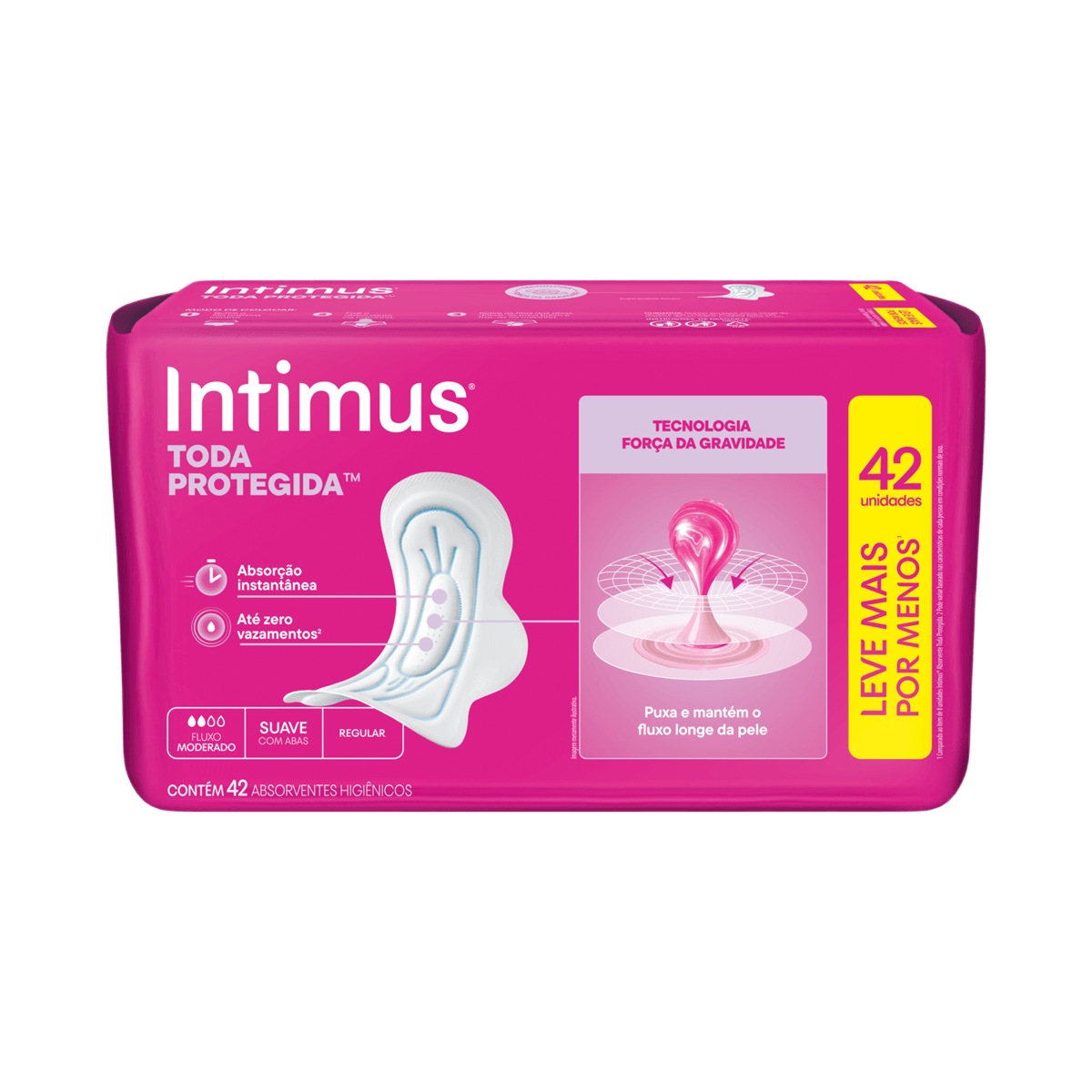 Absorvente Intimus Toda Protegida Dia Suave Com abas - 42 un — imagem 4 | Farmácia Resyla