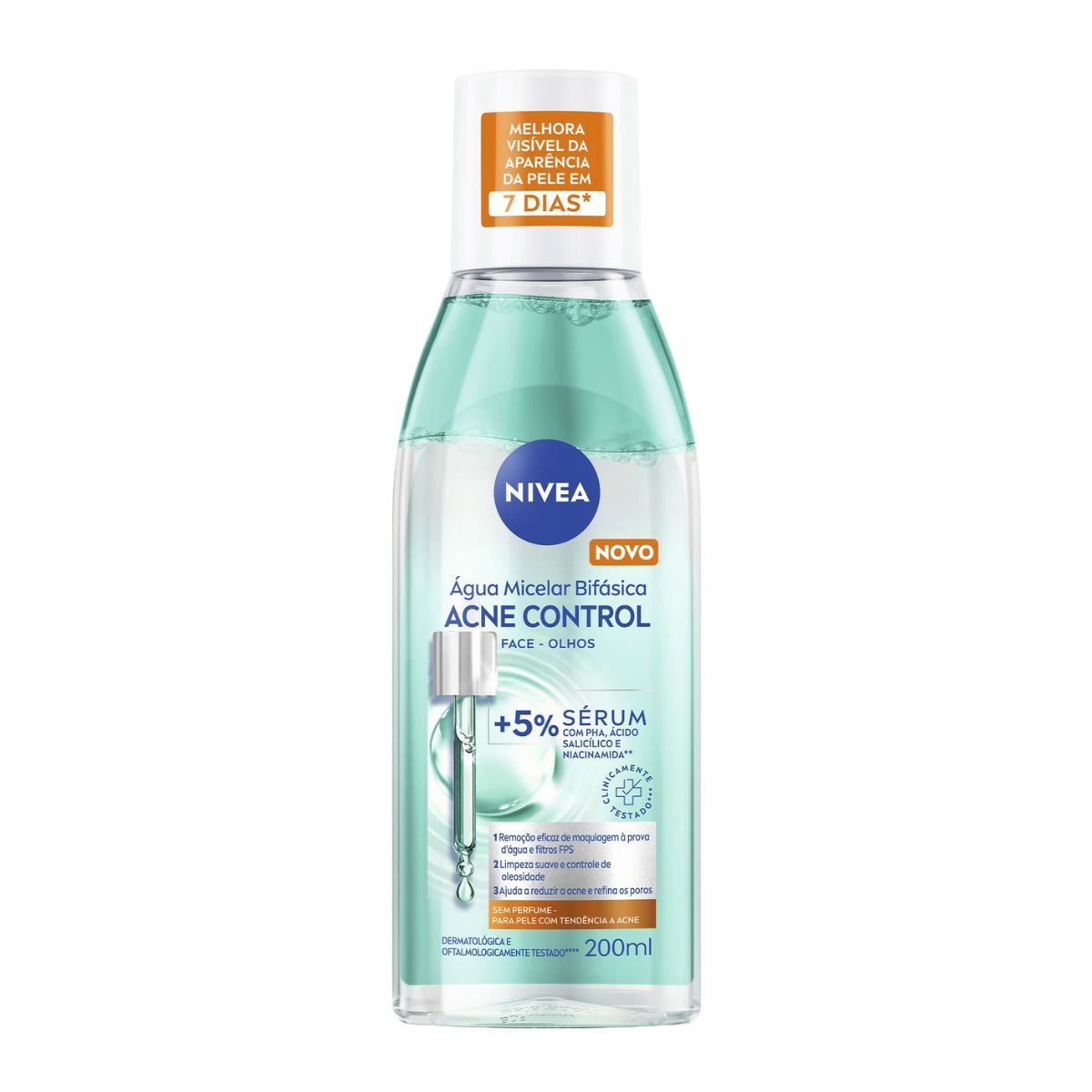 Água Micelar Bifásica Nivea Acne Control 200ml — Nivea | Farmácia Resyla