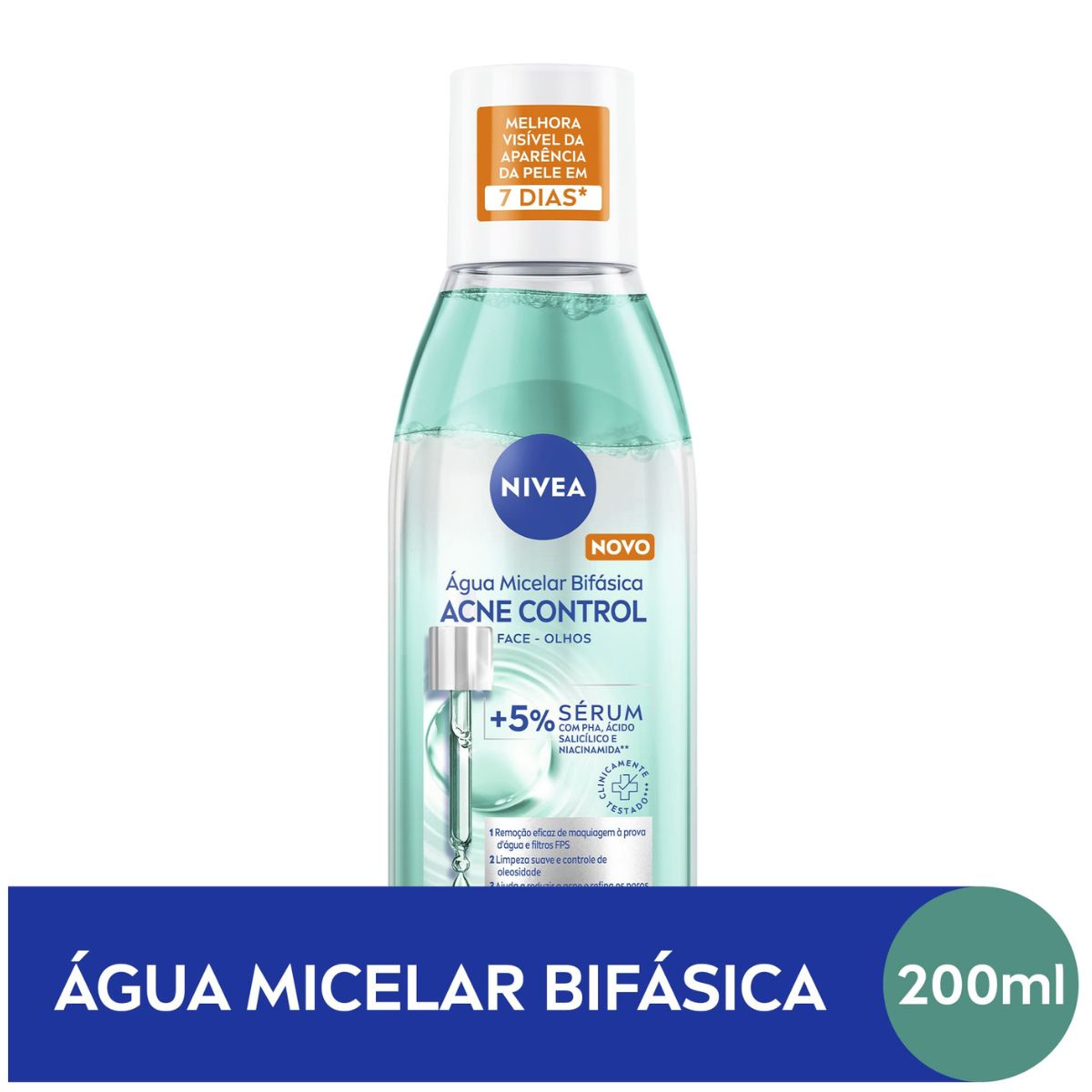Água Micelar Bifásica Nivea Acne Control 200ml — imagem 2 | Farmácia Resyla