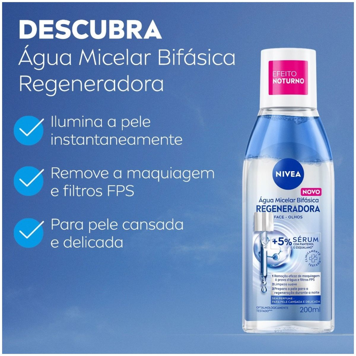 Água Micelar Bifásica Nivea Regeneradora 200ml — imagem 3 | Farmácia Resyla