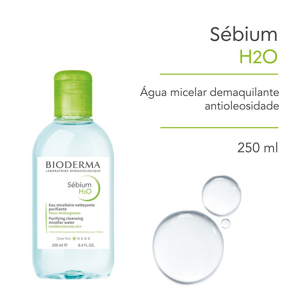 Água Micelar Bioderma Sébium H2O Antioleosidade 250ml — imagem 2 | Farmácia Resyla