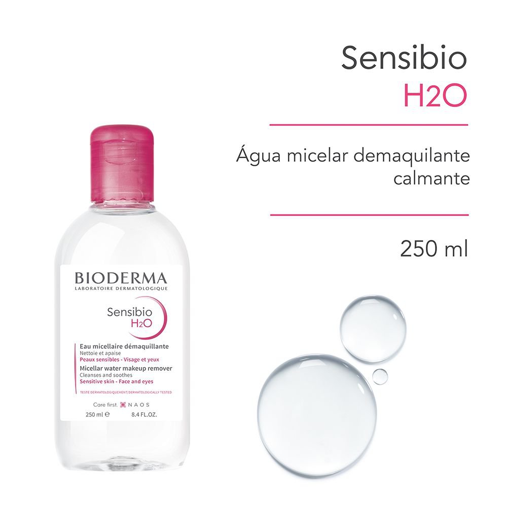 Água Micelar Bioderma Sensibio H2O Calmante 250ml — imagem 2 | Farmácia Resyla