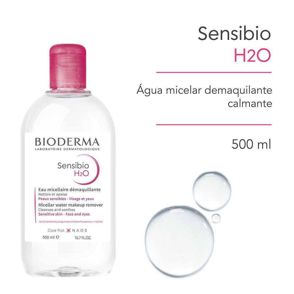 Água Micelar Bioderma Sensibio H2O Calmante 500ml — imagem 2 | Farmácia Resyla