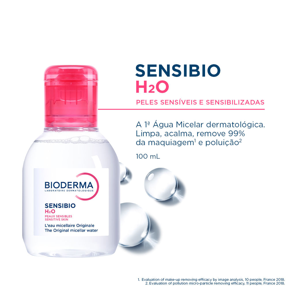 Água Micelar Calmante Bioderma Sensibio H2O 100ml — imagem 2 | Farmácia Resyla