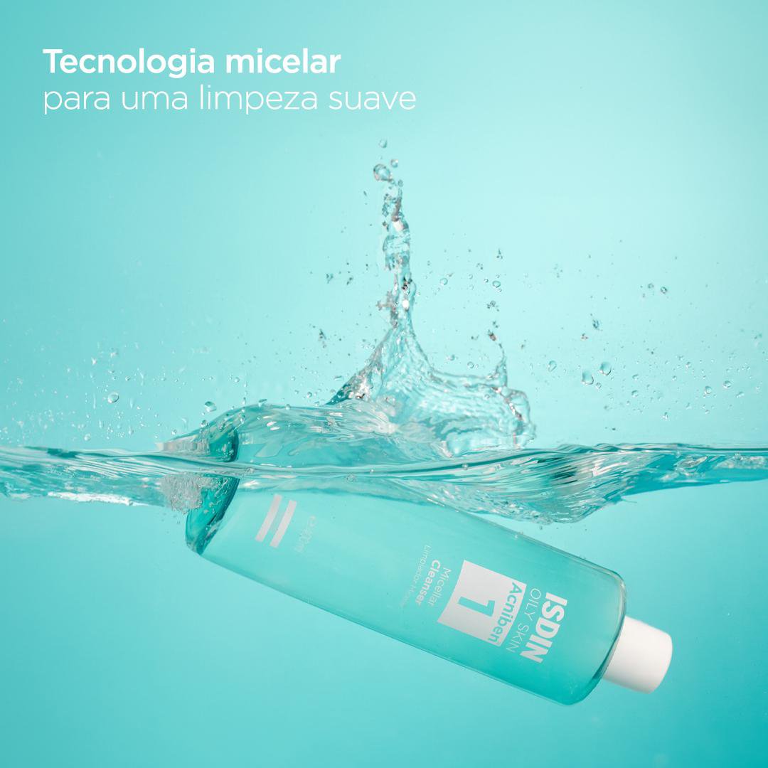 Água Micelar Isdin Oil Skin Acniben Cleanser 400ml — imagem 2 | Farmácia Resyla
