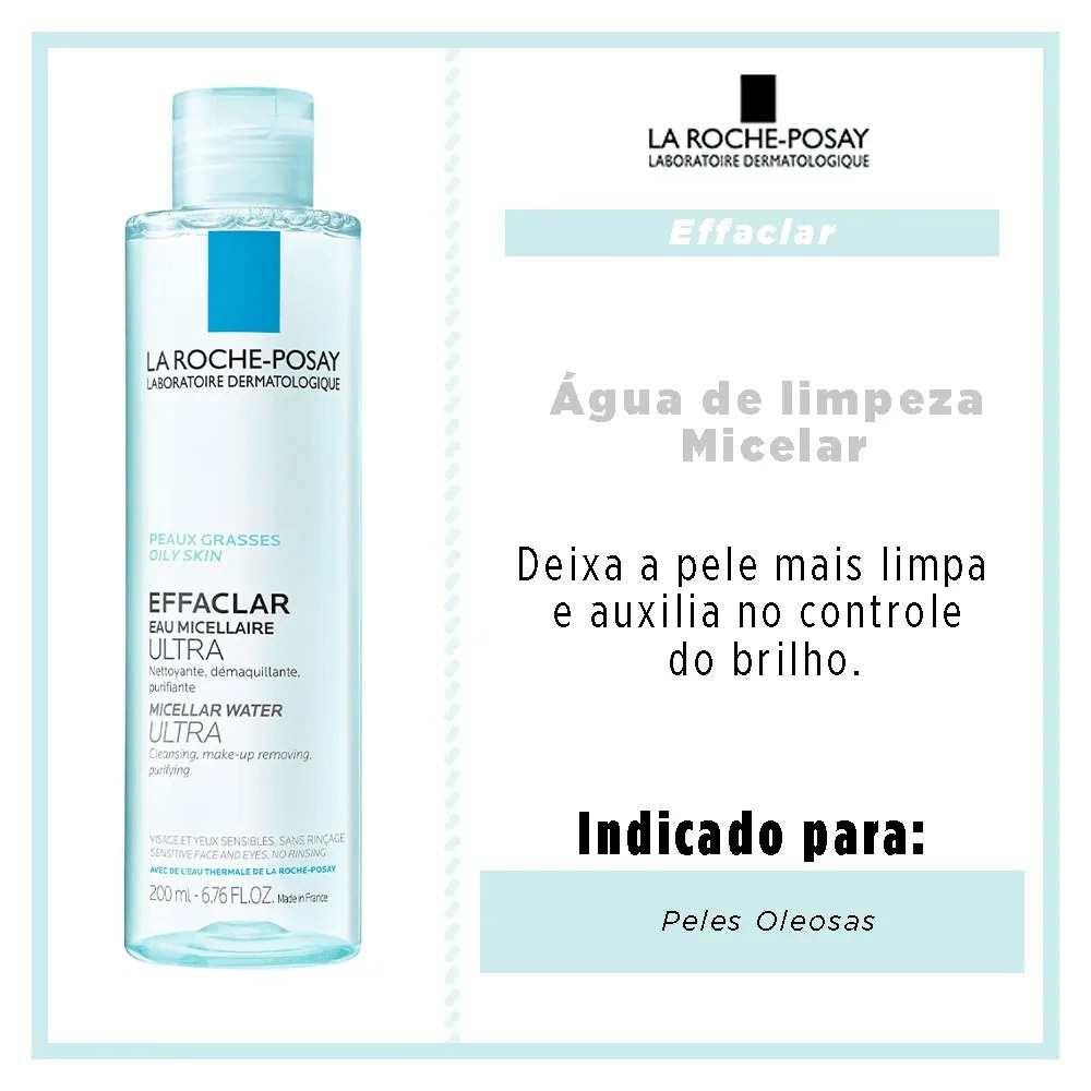 Água Micelar La Roche-Posay Effaclar Ultra 200ml — imagem 3 | Farmácia Resyla