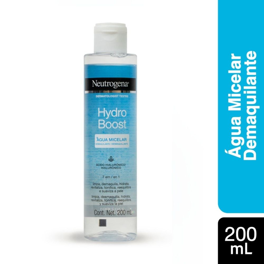 Água Micelar Neutrogena Hydro Boost 7 em 1 Ácido Hialurônico 200ml — Neutrogena | Farmácia Resyla