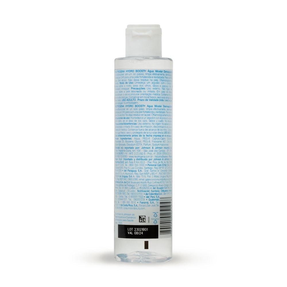 Água Micelar Neutrogena Hydro Boost 7 em 1 Ácido Hialurônico 200ml — imagem 3 | Farmácia Resyla