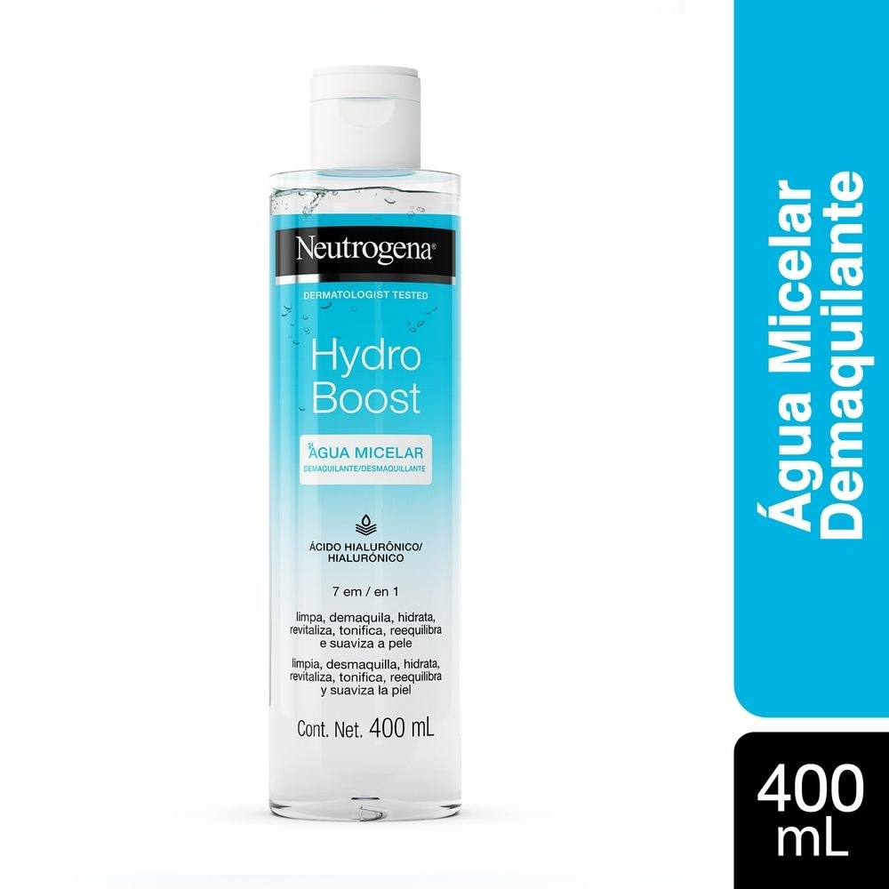 Água Micelar Neutrogena Hydro Boost 7 em 1 Demaquilante 400ml — Neutrogena | Farmácia Resyla