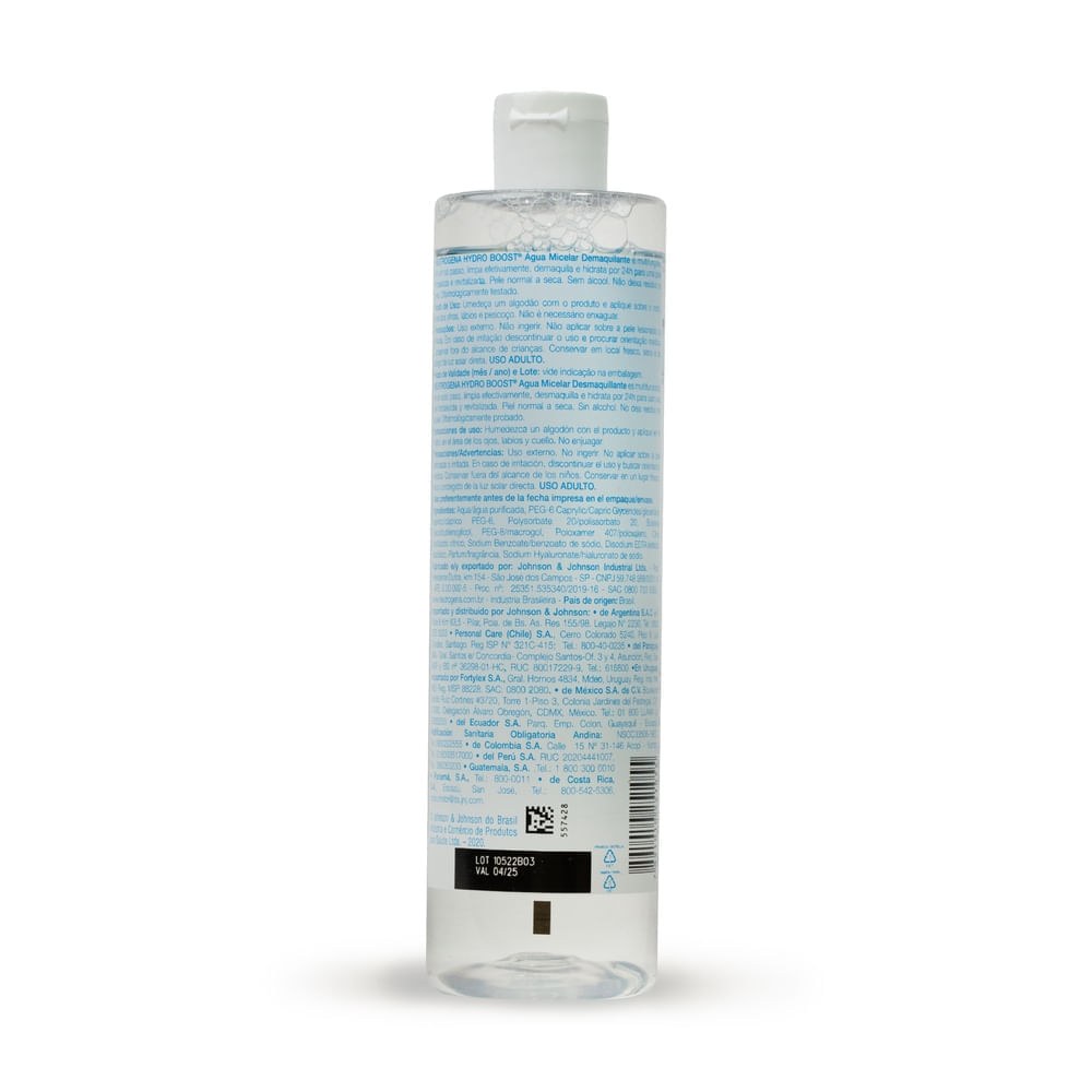 Água Micelar Neutrogena Hydro Boost 7 em 1 Demaquilante 400ml — imagem 3 | Farmácia Resyla