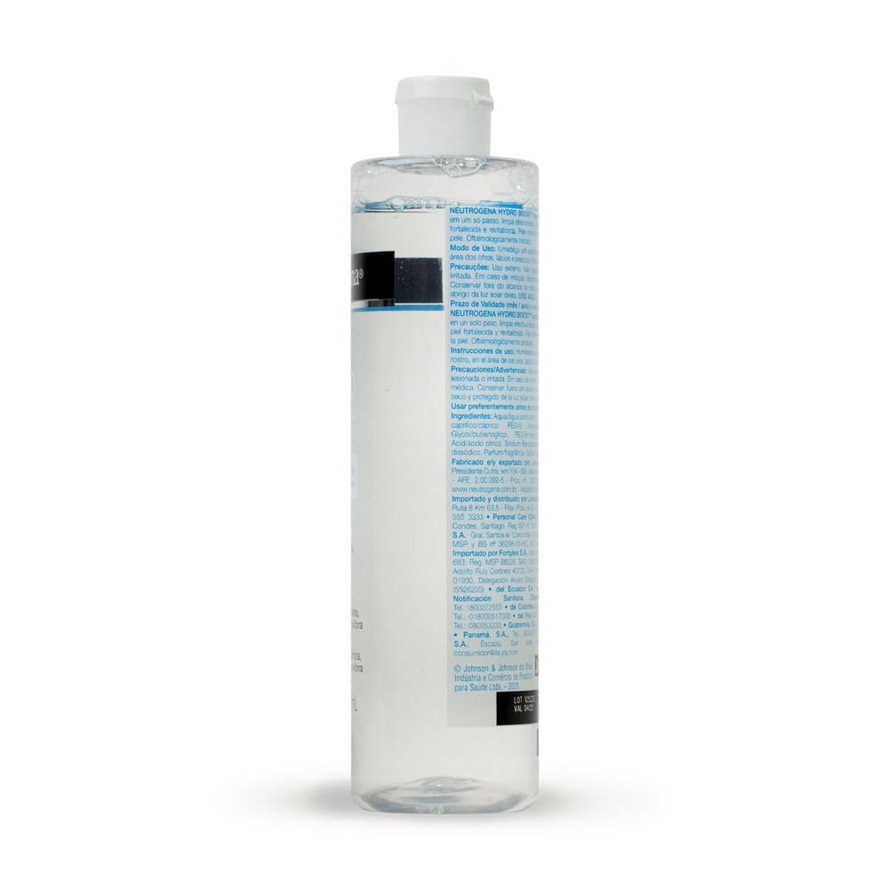 Água Micelar Neutrogena Hydro Boost 7 em 1 Demaquilante 400ml — imagem 4 | Farmácia Resyla