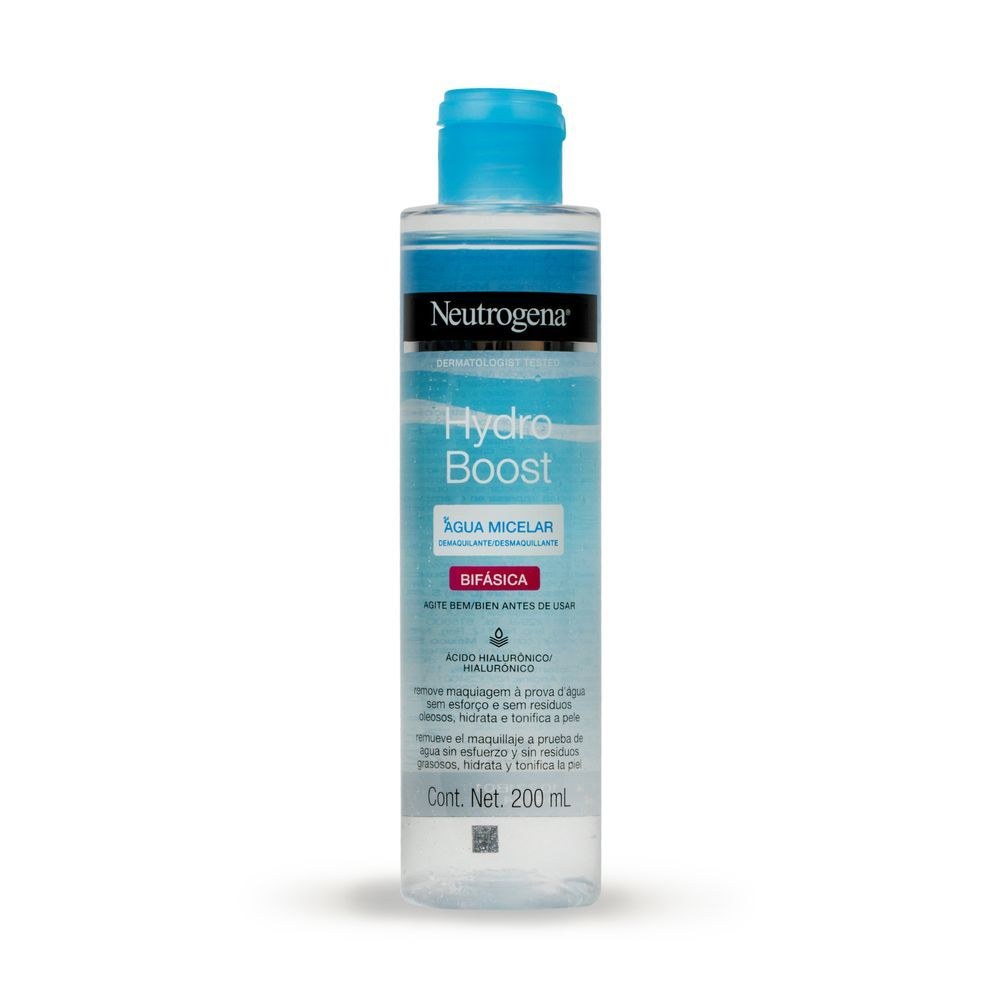 Água Micelar Neutrogena Hydro Boost Bifásica Ácido Hialurônico 200ml — imagem 2 | Farmácia Resyla